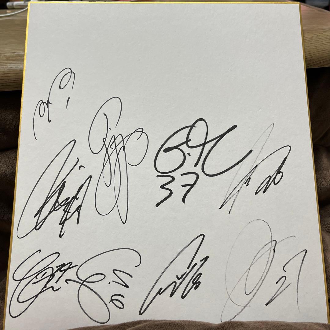 ジュビロ磐田直筆サイン入り色紙 - メルカリ