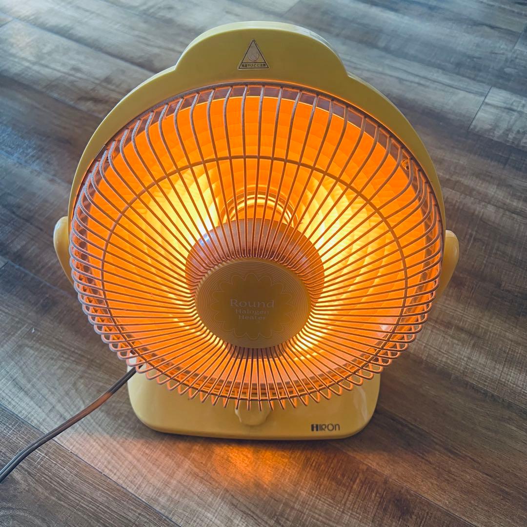 HIRON ハロゲンヒーター ハロゲンストーブ レトロ家電 - メルカリ
