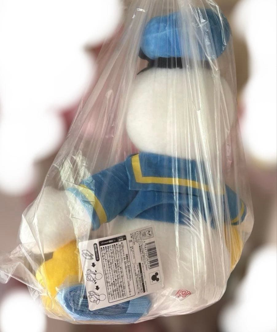 新品未使用DisneyドナルドダックVーBIGぬいぐるみ(おんぶ紐付き
