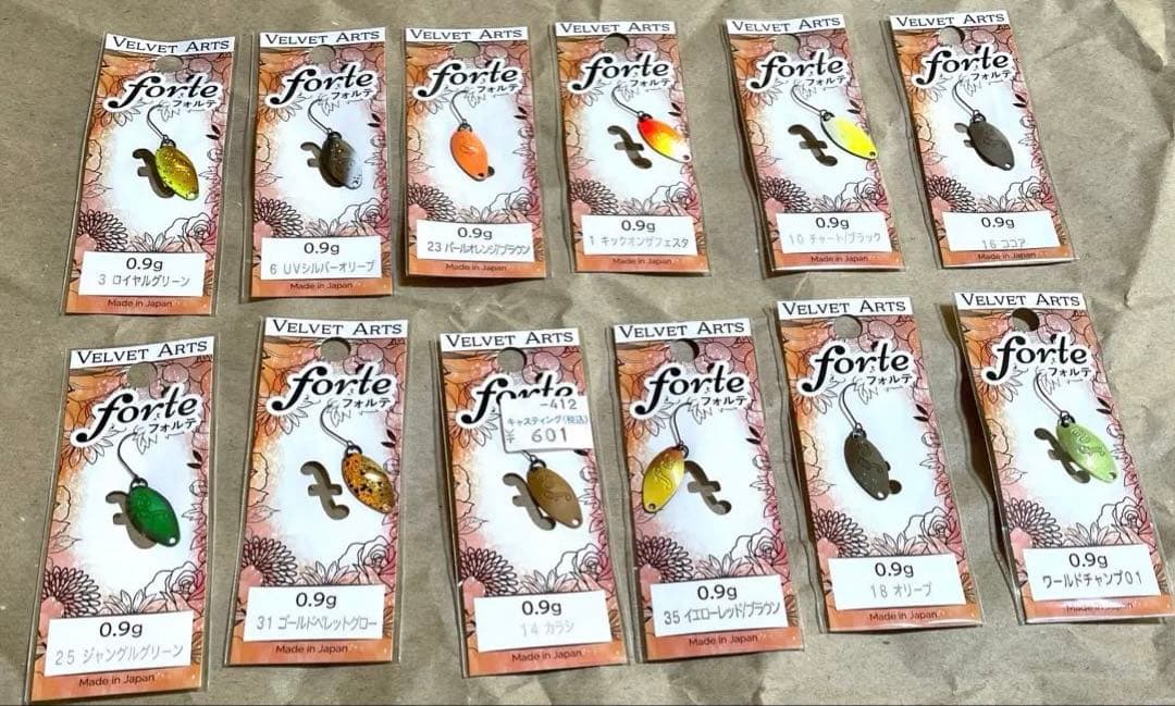 ベルベットアーツ フォルテ0.9g 12枚セット ベルベットアーツのフォルテ0.9gの全色セットのみの販売となりますが