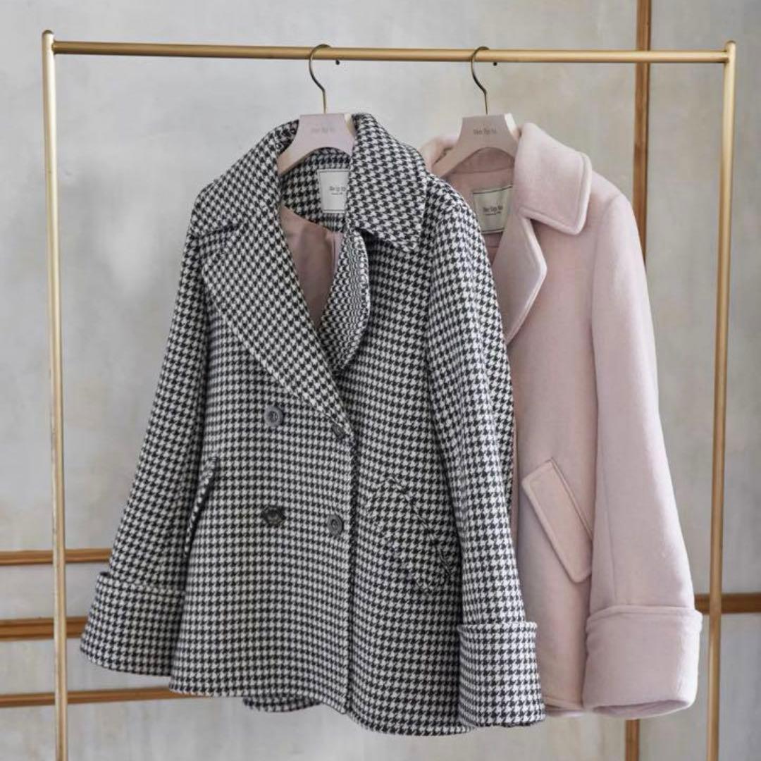 新品・タグ付き】Her lip to ハーリップトゥ 千鳥柄 コート - メルカリ