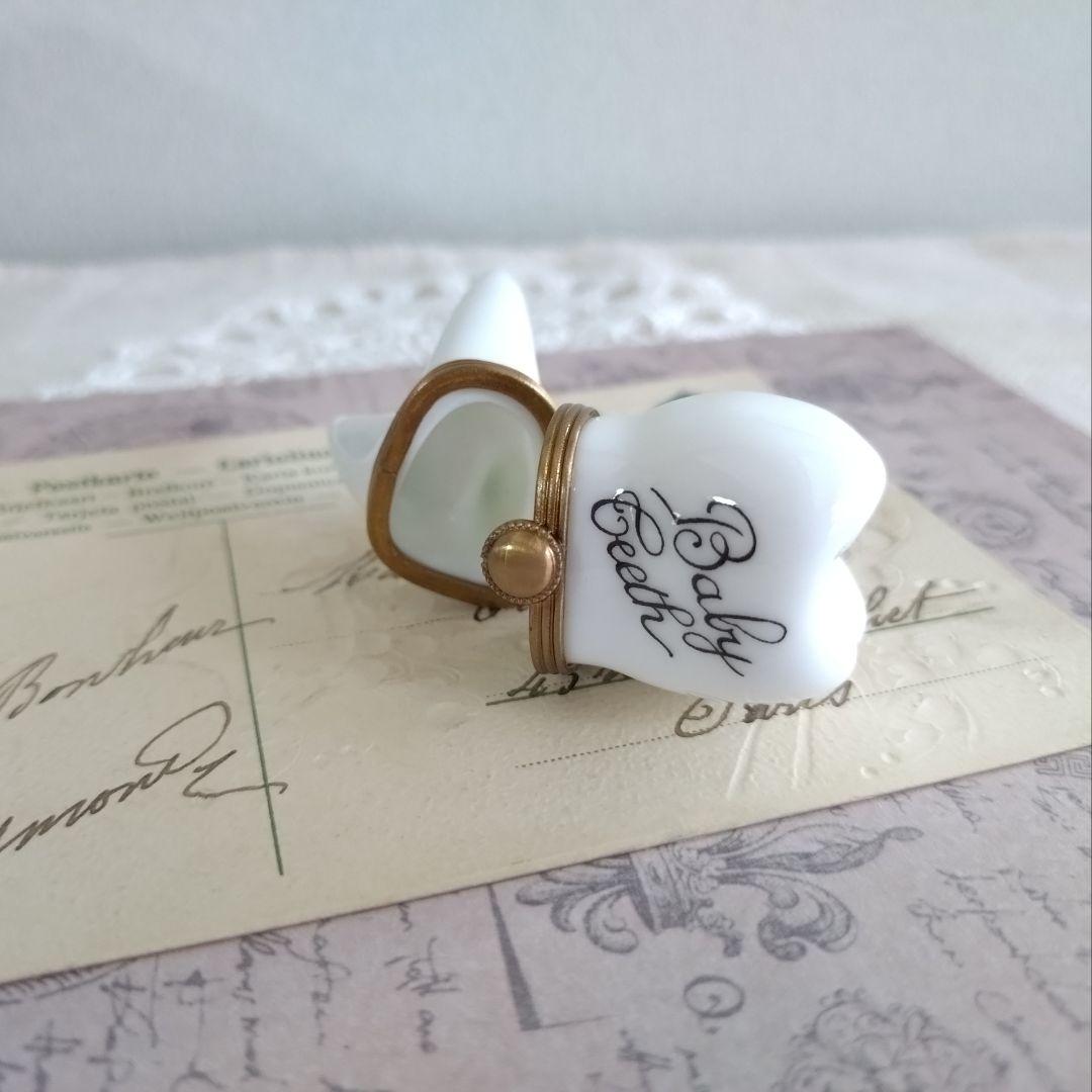 リモージュボックス 歯 ユニークデザイン フランス製 ヴィンテージ