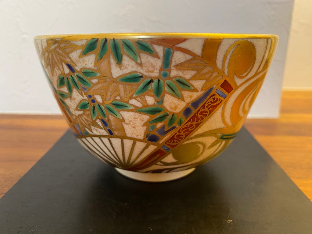 平安紫雲 京焼 色絵扇面流文 松竹梅 金彩 橋本紫雲 紫雲 - メルカリ