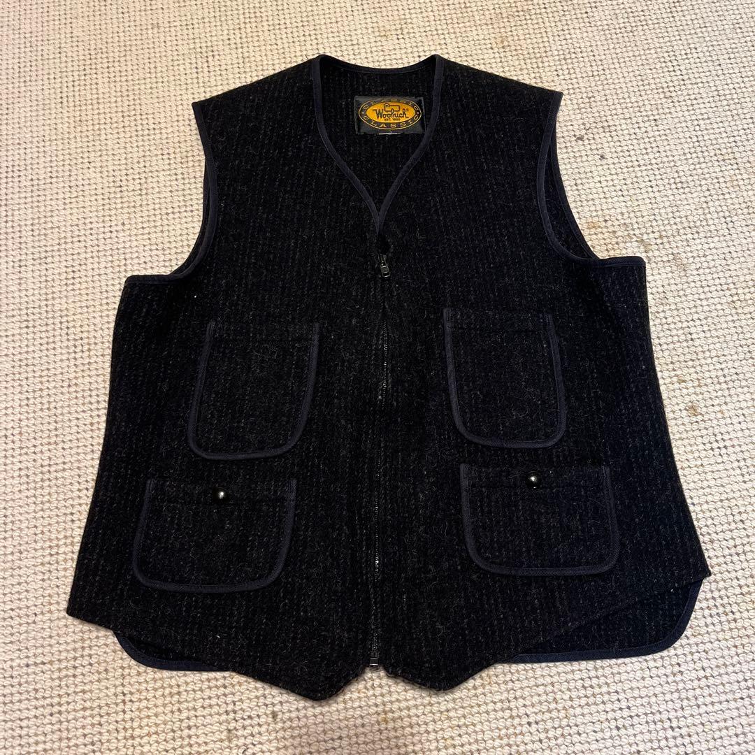 Woolrich CLASSIC ブラック ベスト　ビーチベスト　ごま塩 Woolrich CLASSIC ブラック ベスト ビーチベスト ごま塩