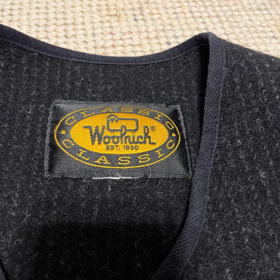 Woolrich CLASSIC ブラック ベスト ビーチベスト ごま塩