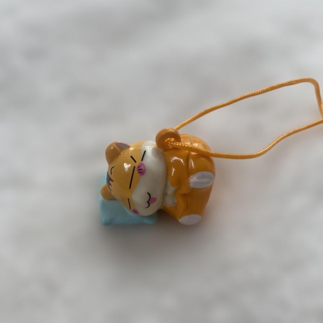 平成レトロ 希少 ハムスター倶楽部ストラップ ぷーちゃんお昼寝 当時物