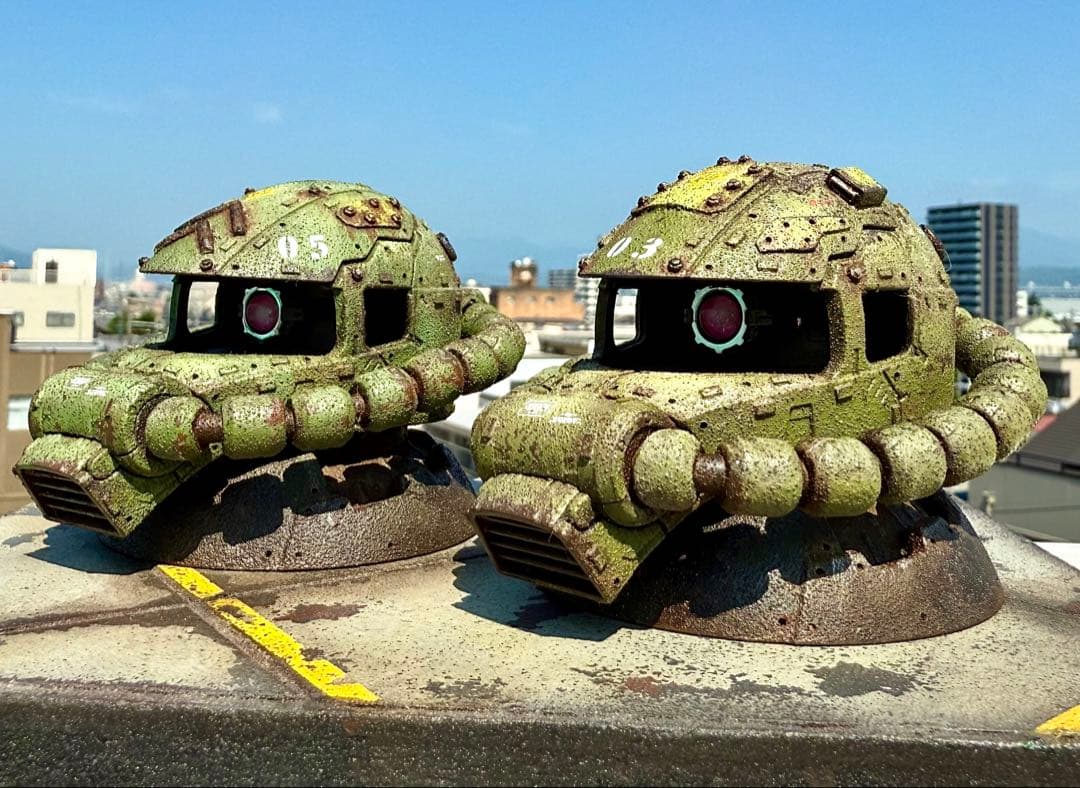 EXCEED MODEL ザクヘッド 作業機カラー 現地改修 塗装完成品 - メルカリ