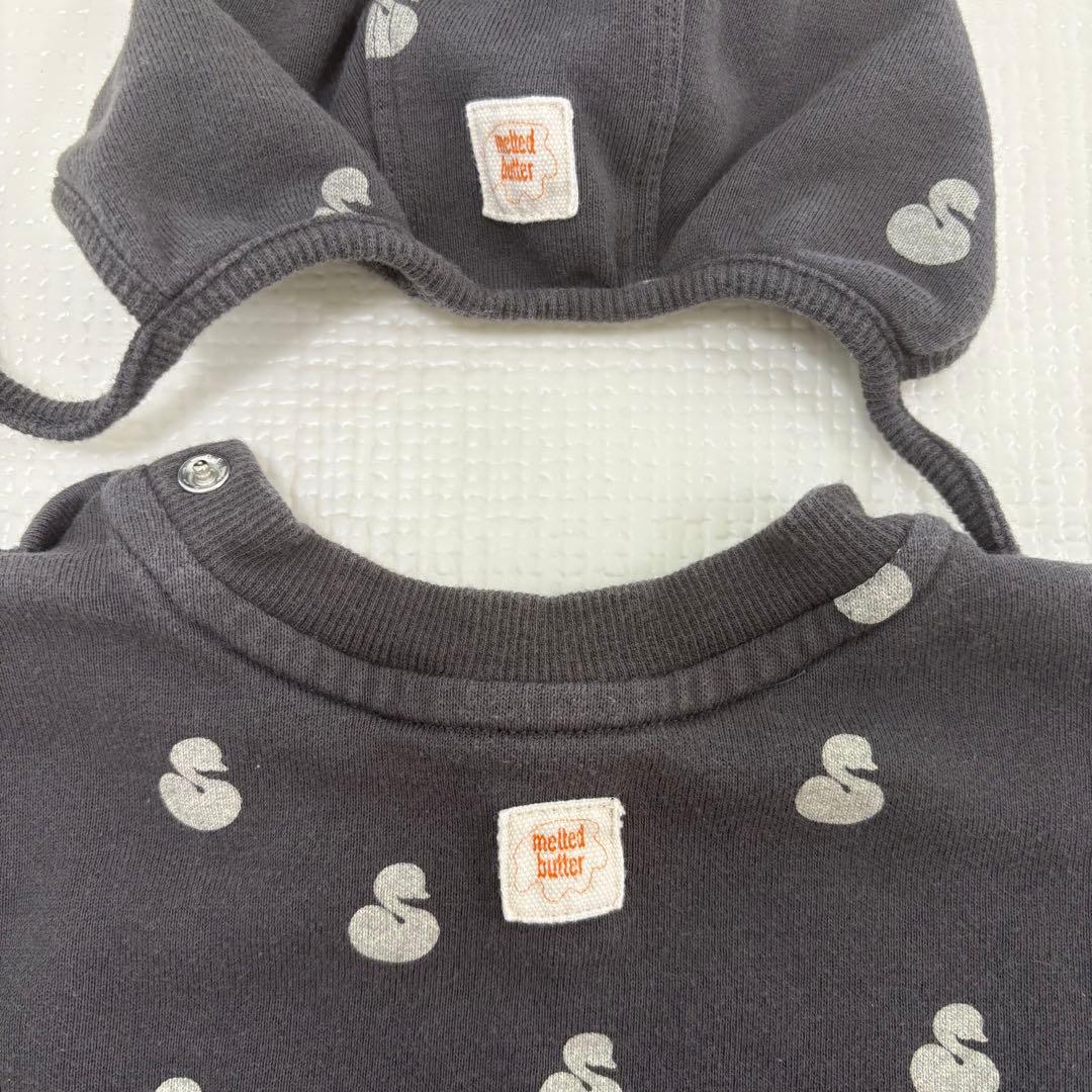 MELTED BUTTER ブラックスワン ボディースーツ・帽子セット