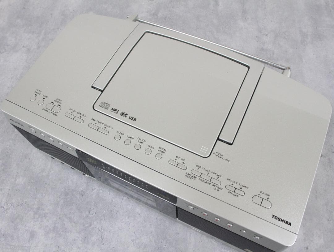 Ψ△東芝 Aurex ハイレゾ対応 SD/USB/CDラジカセ TY-AK
