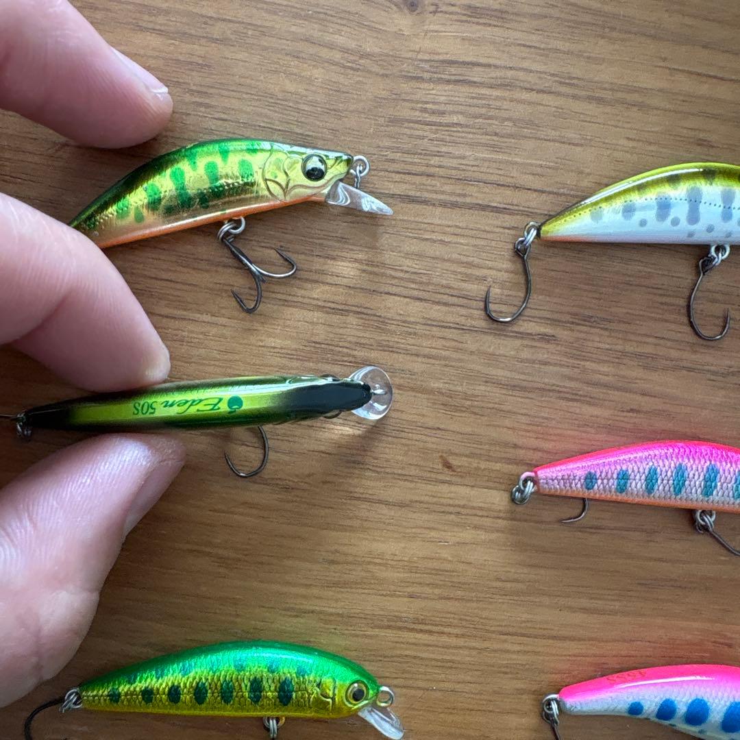 メジャークラフトエデン 渓流釣り ZEREK ミノー 7cm ルアー 5色セット