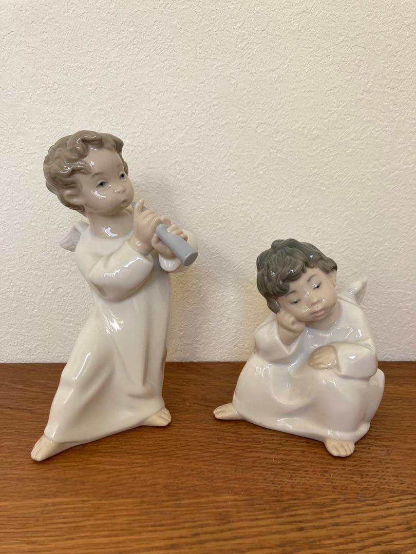 リヤドロ　LLADRO 天使　2体セット「可愛いフルート」「可愛い考えごと」 楽天市場】リヤドロ 可愛いフルート 天使 置物 01004540 LLADRO ギフト
