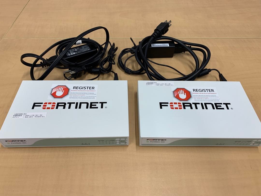 【ジャンク扱い】Fortigate 40C × 2台 ジャンク扱い】Fortigate 40C × 2台 - メルカリ