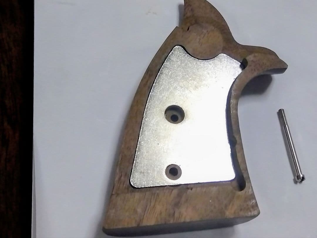 タナカワークス製 S&W Kフレーム木製グリップ （ウエイト付き