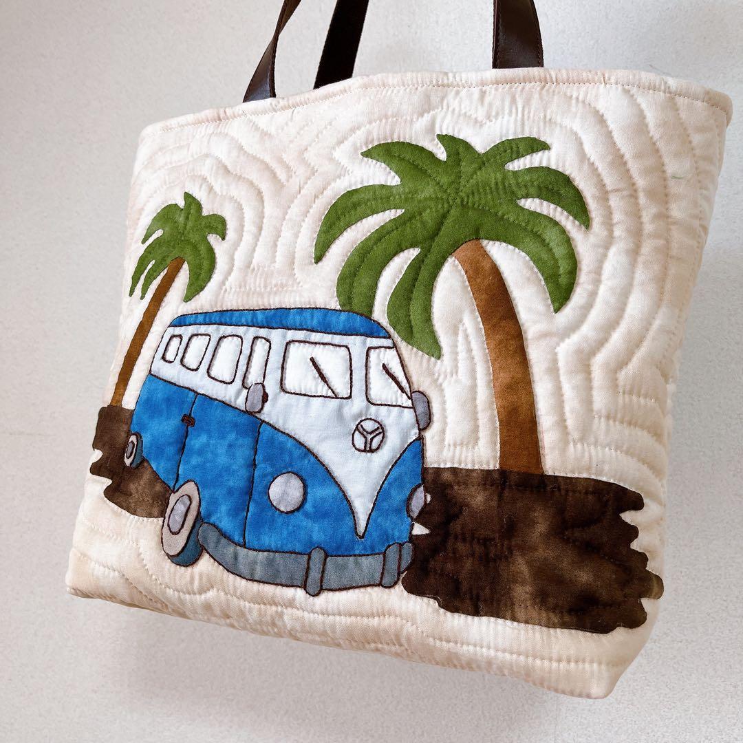 ハワイアンキルトバッグ、しょうりゅう様とお取引中、ワーゲンバス