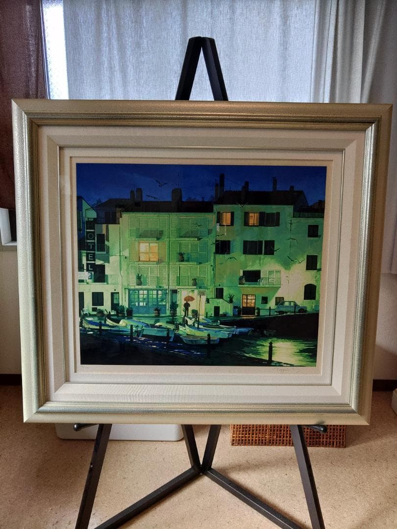 笹倉鉄平 『 雨あがり / 赤いパラソル 』 シルクスクリーン 笹倉鉄平 『 雨あがり / 赤いパラソル 』 シルクスクリーン