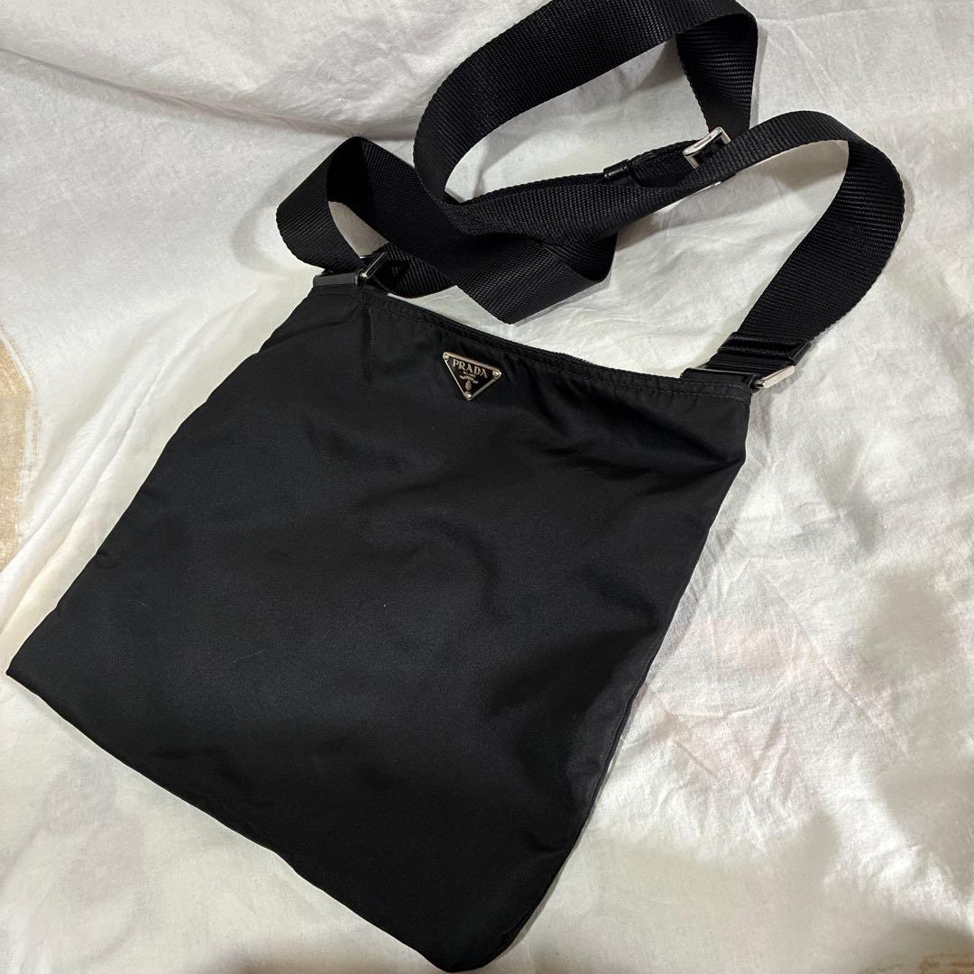 プラダ　ナイロンショルダーバッグ　ブラック 楽天市場】【超美品】 プラダ ショルダーバッグ リナイロン