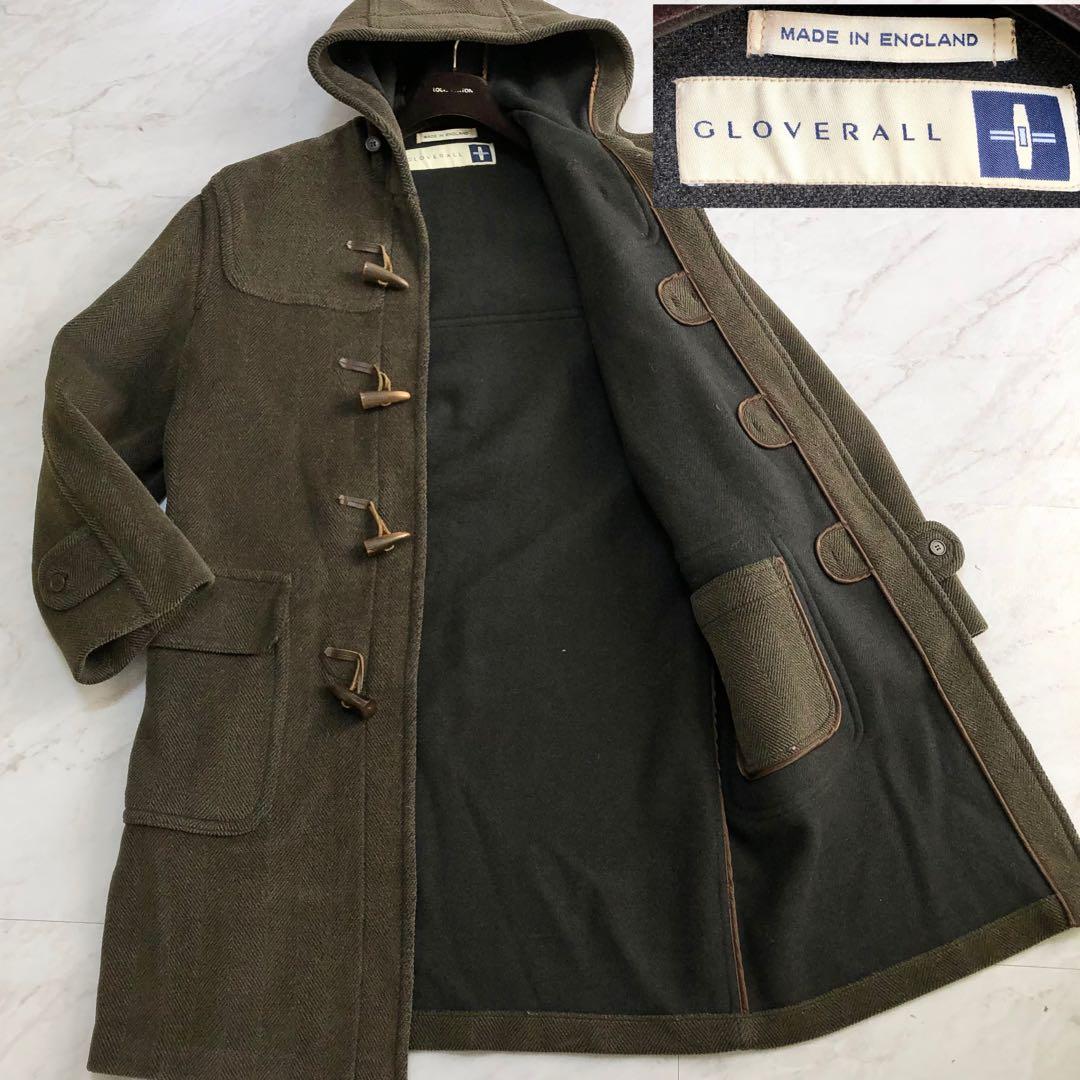 【白タグ 希少色】グローバーオール ダッフルコート キングストン ヘリンボーン 希少90sGloverall キングストンダッフルコート毛100% ヘリンボーン