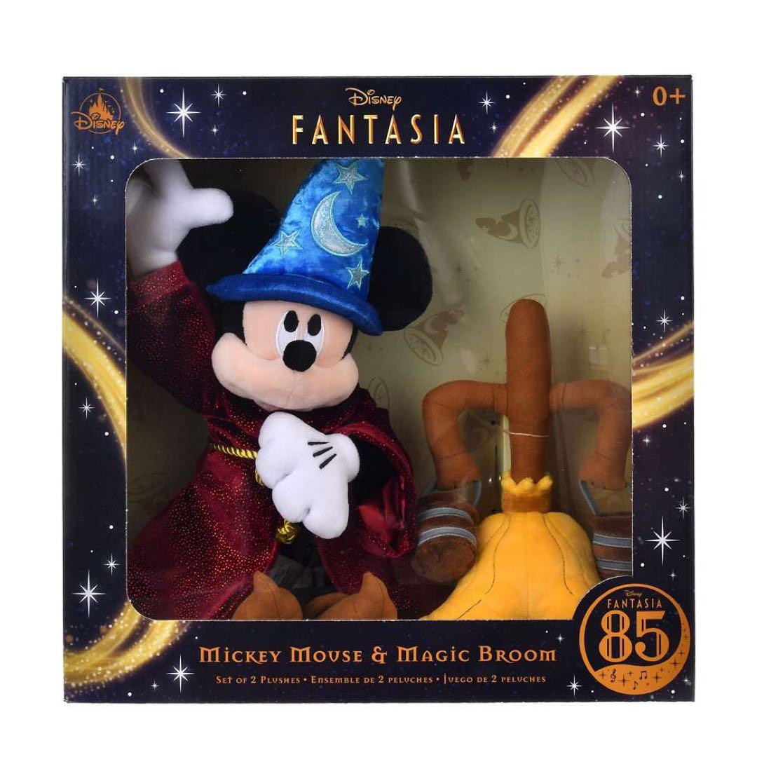 ミッキー＆ホウキ ぬいぐるみ セット Disney FANTASIA 85TH ファンタジア 85th ディズニーストア ミッキー&ホウキ ぬいぐるみ