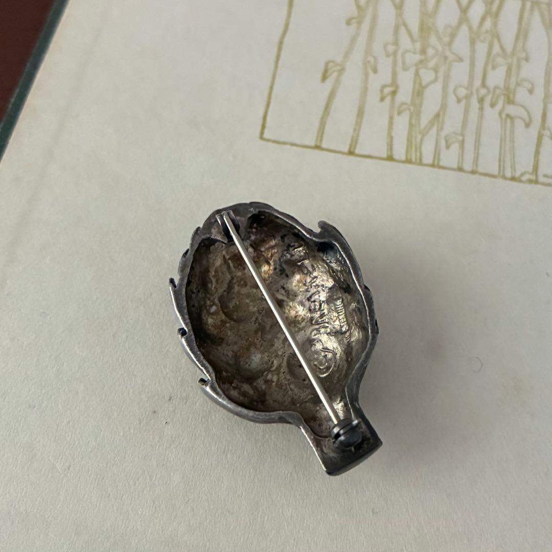 希少＊ヴィンテージ＊ブローチ アーチチョーク シルバー アンティーク