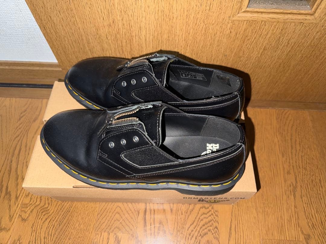 b*g様 Dr. Martens 1461 Gusset ブラック 9 US 1461 Smooth Leather Platform Shoes in Black | Dr. Martens