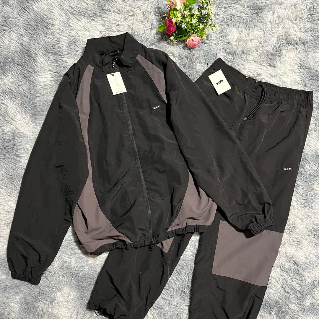 新品GOD SELECTION XXX トラックジャケット セットアップ　M GOD SELECTION XXX 】 NYLON HALF ZIP JACKET no : GX-A26-JK-01 color