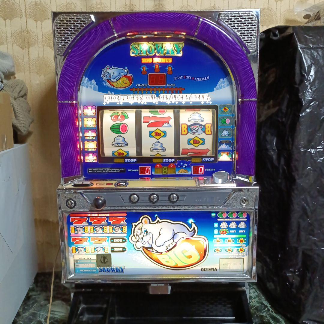 ハ*8様 パチスロ実機　スノーキー　4号機　メダル仕様　メダル約1150枚付き Yahoo!オークション -「メダル」(パチスロ実機) (パチンコ、パチスロ