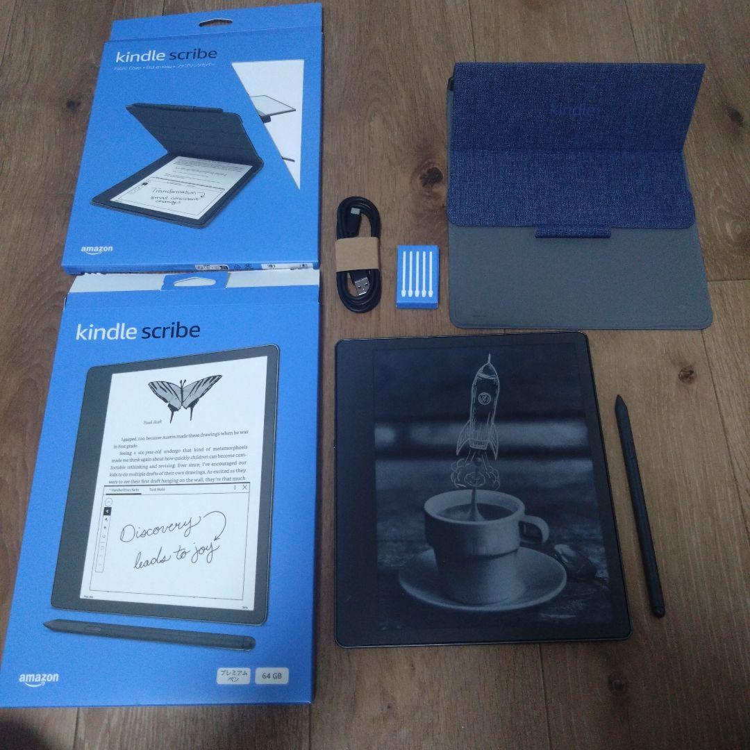美品】Kindle Scribe 64GB 本体 純正カバー プレミアムペン - メルカリ