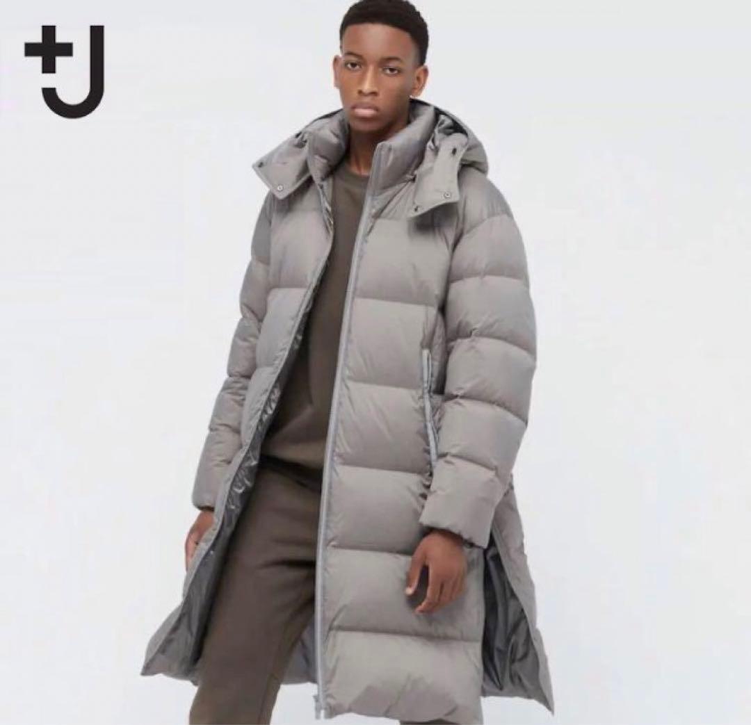 ユニクロ +J ロングダウンコート オーバーサイズS ジルサンダー グレー