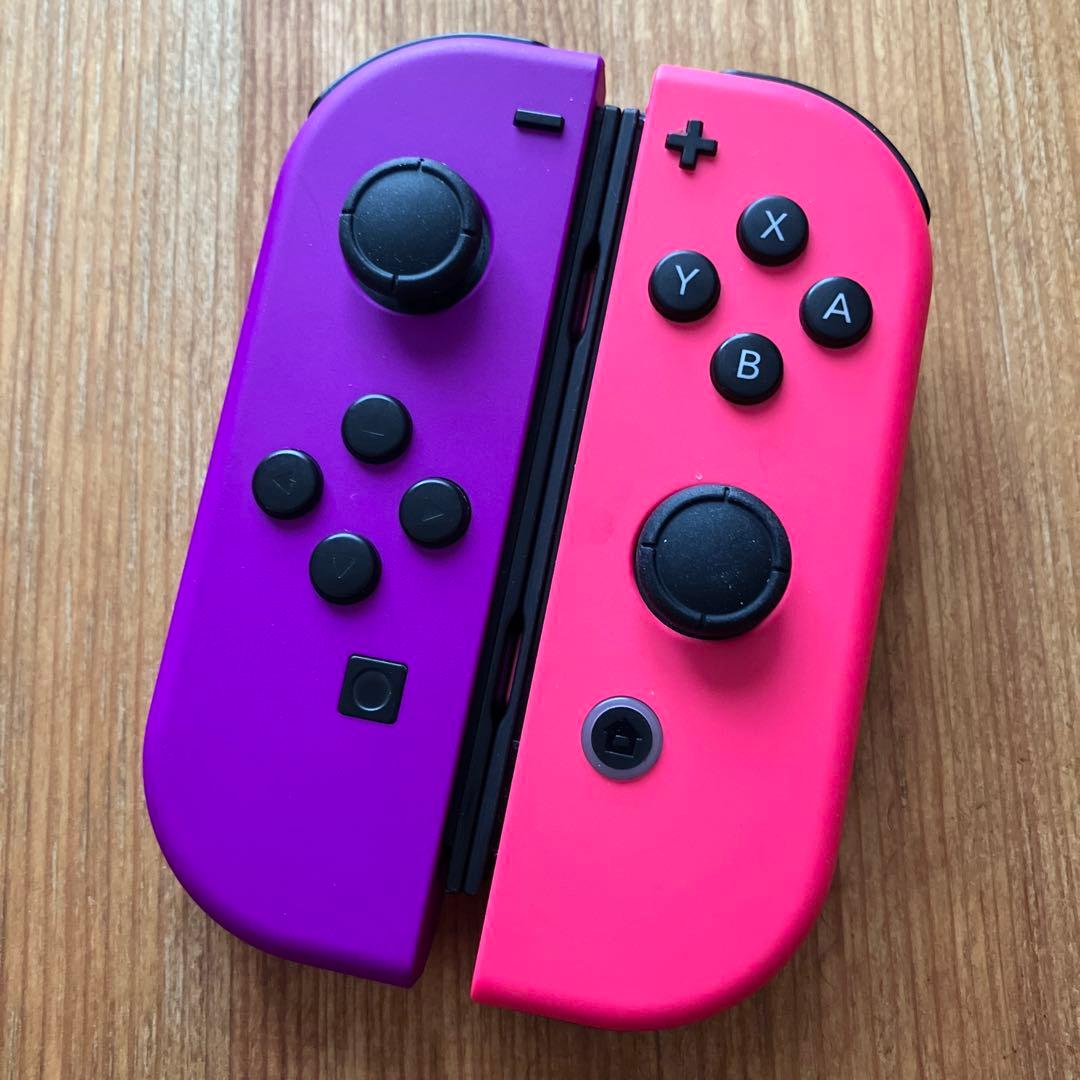 Switch ジョイコン ネオンパープル×ネオンピンク ニンテンドー - メルカリ