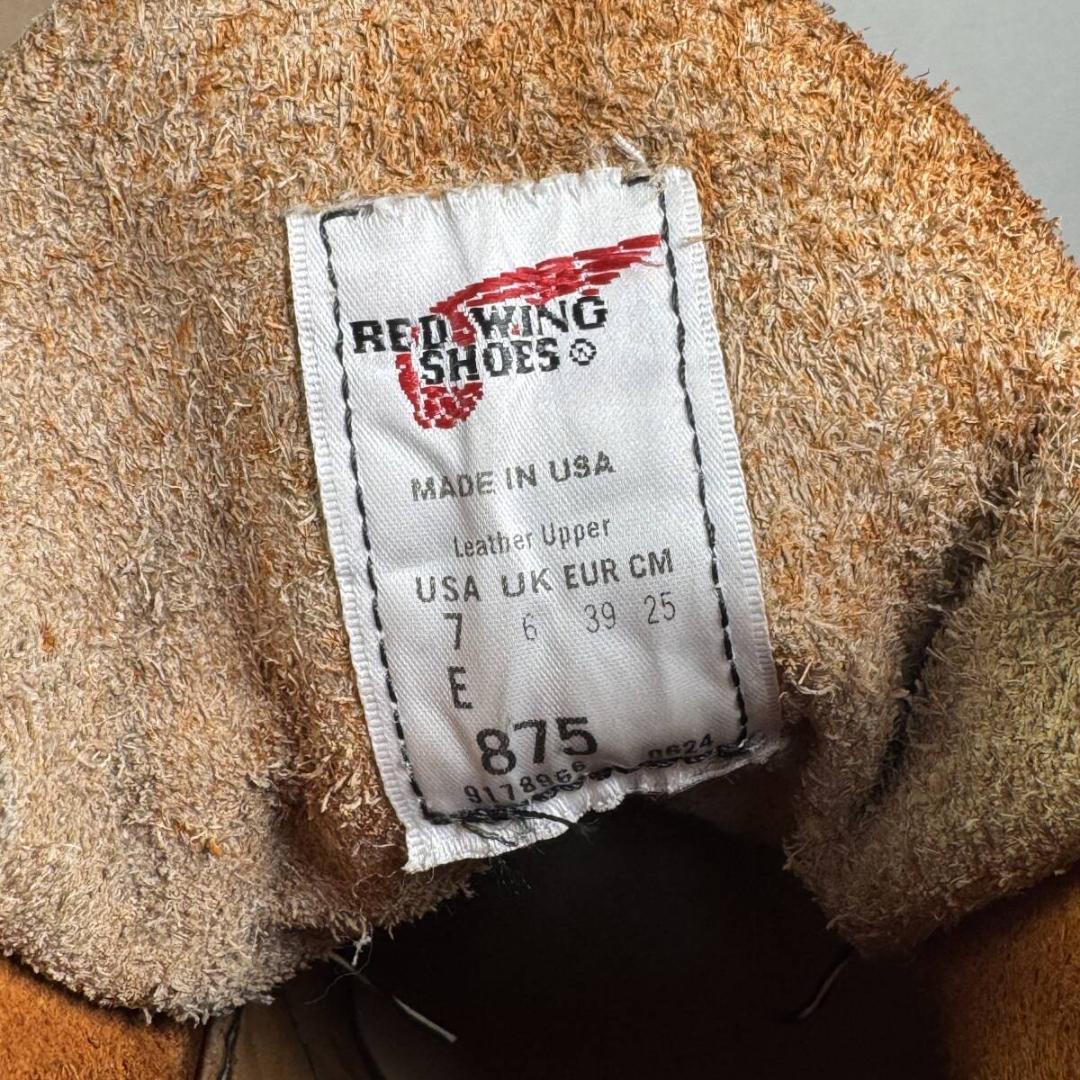 ☆数回使用程度☆美品☆24年☆875☆7E☆レッドウィング☆アイリッシュ