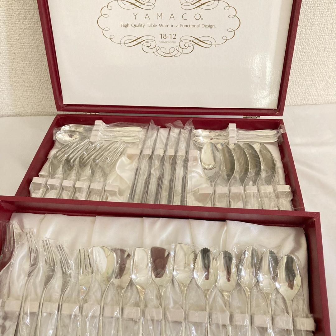 【未使用品】ヤマコ　YAMACO　18-12ステンレス カトラリーセット35本 YUEN 4pcs. セット - 【公式】山崎金属工業 YAMACO(ヤマコ) オンライン