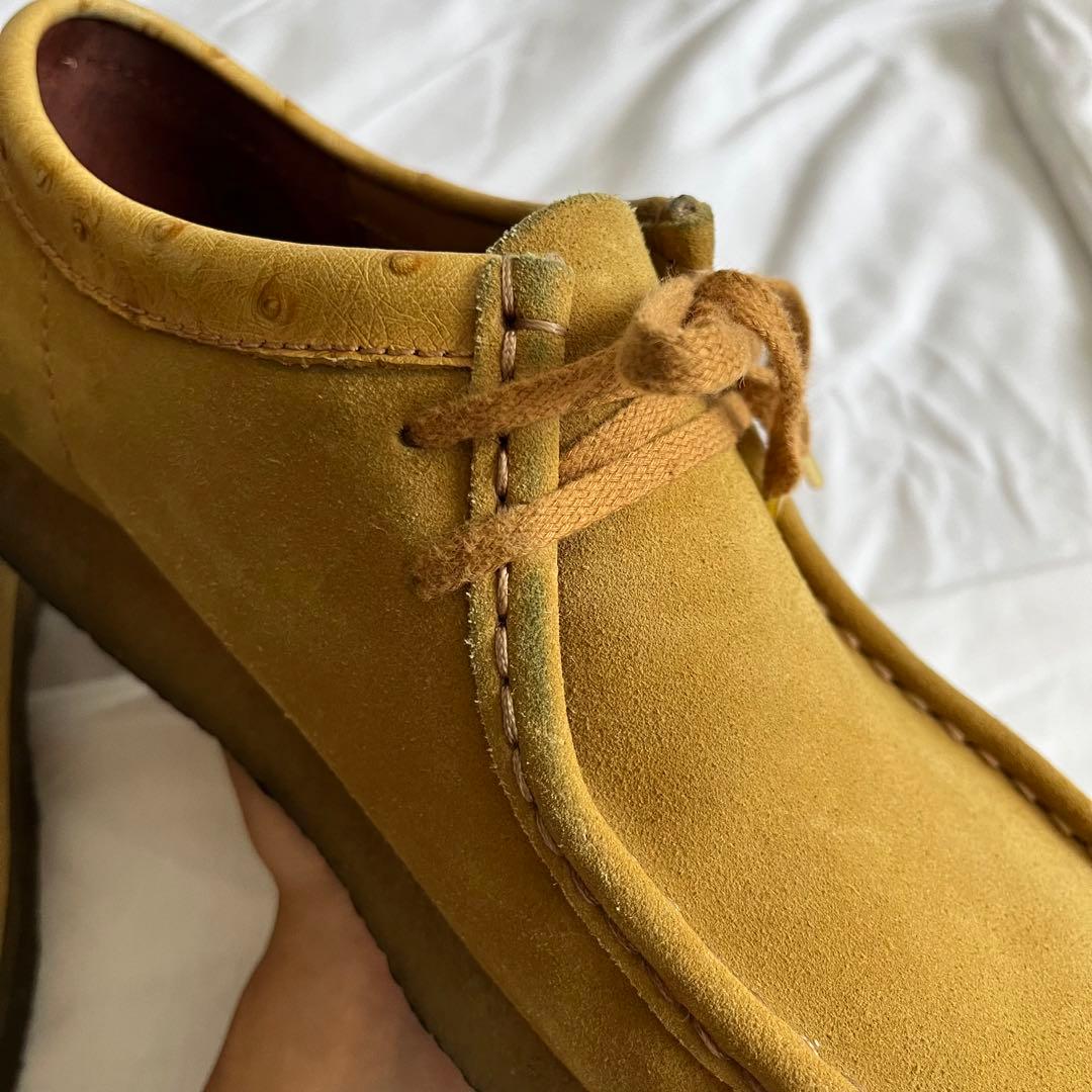 35周年 stussy Clarks ワラビー 25.5cm イエロー