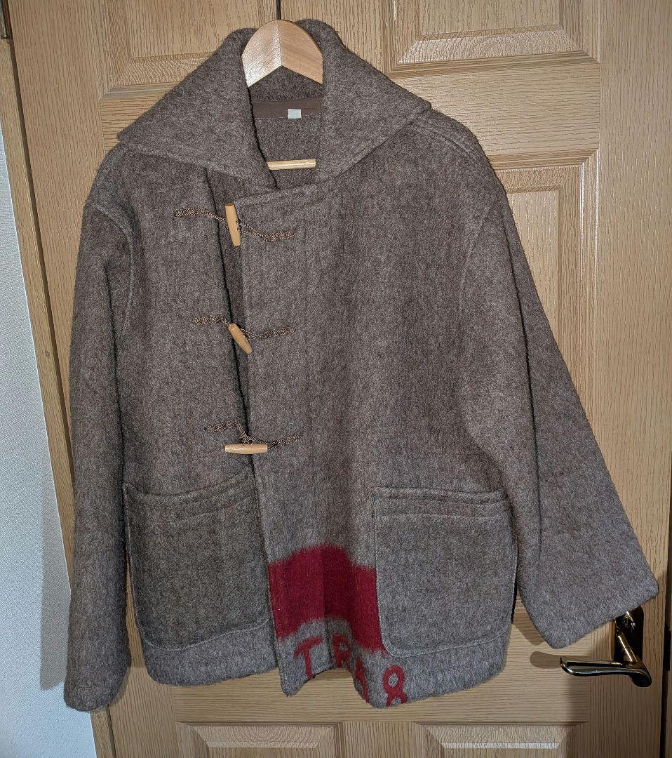 90's スイス軍　ウール ダッフルコートブランケット　 リメイク　M スイス軍 ブランケット リメイク ダッフルコート 【未使用】 - メルカリ