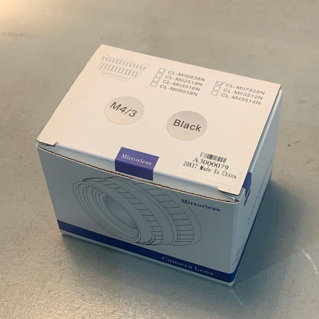 レンズ(単焦点) pergear 7.5mm F2.8 M4/3