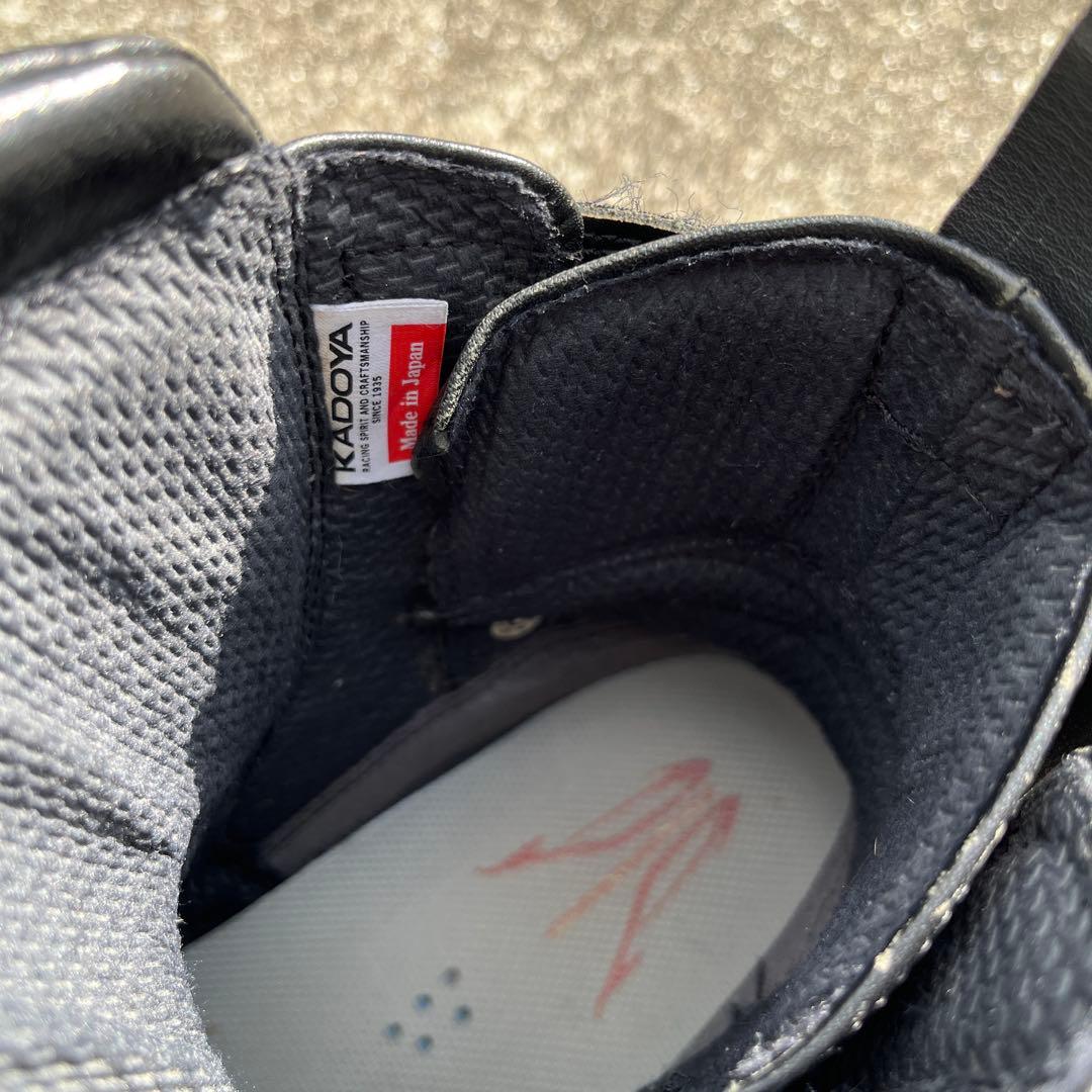 小難有り 日本製 カドヤ ブラックアンクル 25.5cm