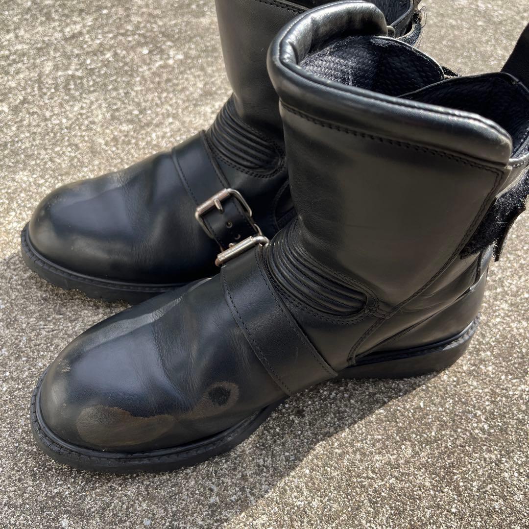 小難有り 日本製 カドヤ ブラックアンクル 25.5cm