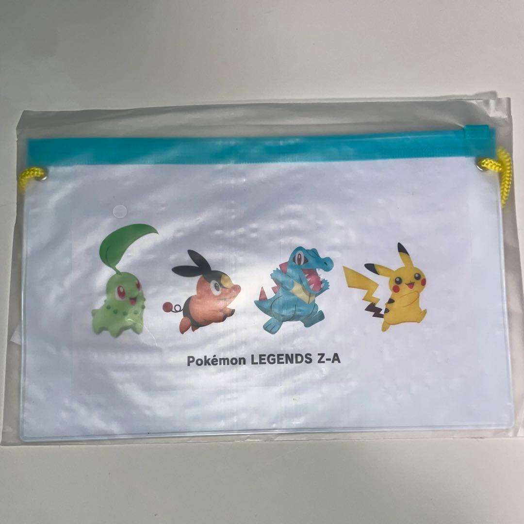 ポケモンレジェンズza 特典 PVCサコッシュ チコリータ ポカブ ワニノコ