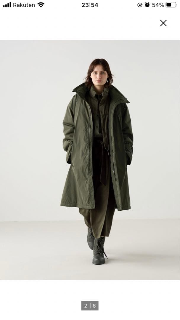 ユニクロC フーデッドコートSサイズ - メルカリ