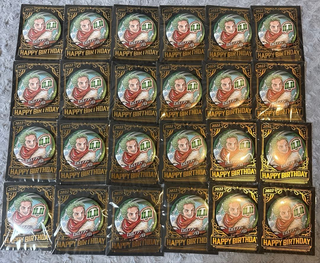 ワンピース ゾロ バースデイ缶バッジ まとめ売り ONE PIECE』バースデイ缶バッジ ロロノア・ゾロ BE4