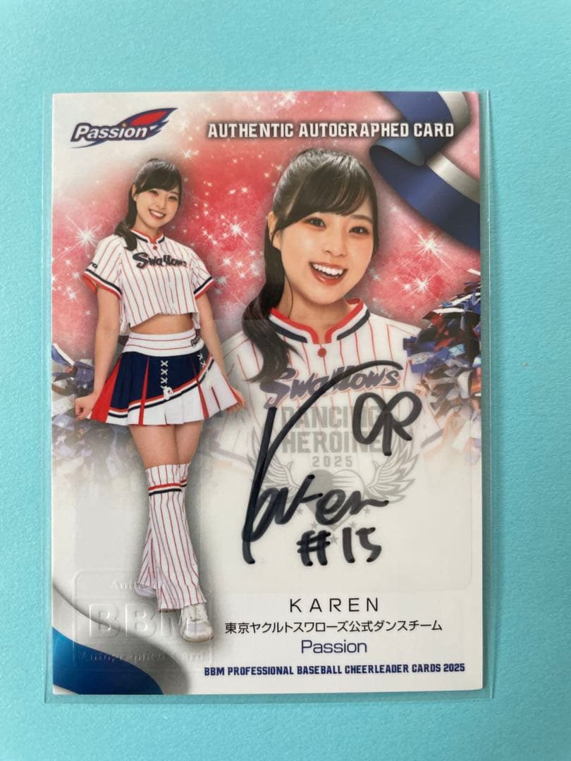 BBM 2025 ヤクルトスワローズ Passion KAREN サインカード - メルカリ