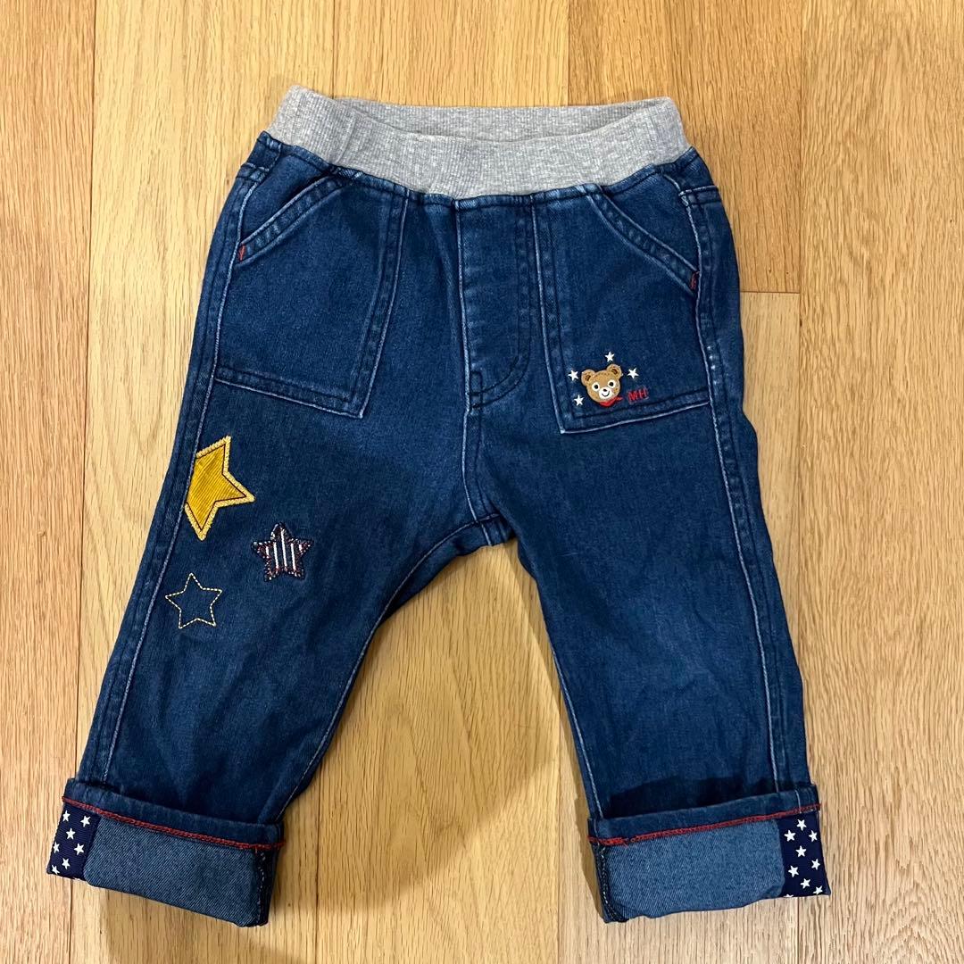 中古品】ミキハウス プッチー 星 デニム 長ズボン 90 - メルカリ