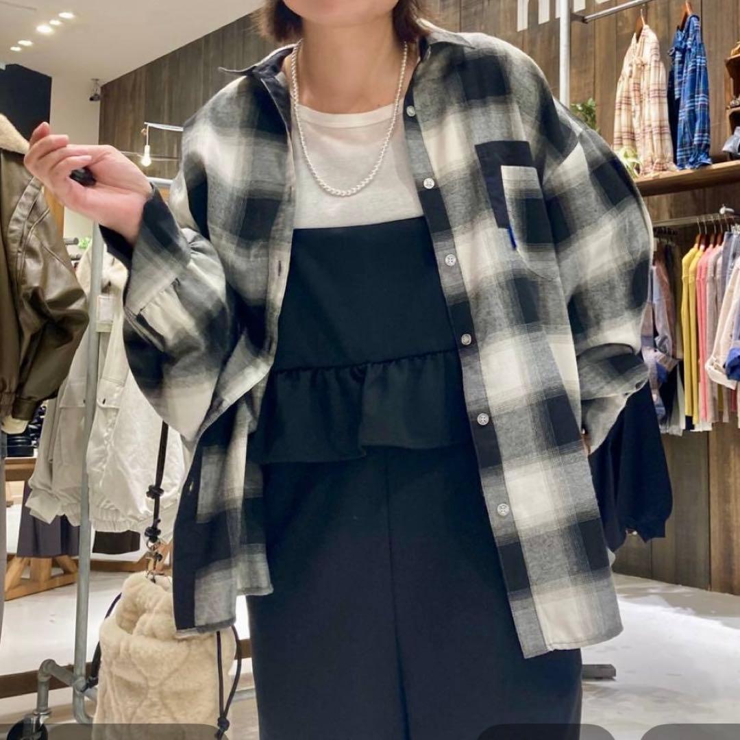 be with M】Misayo カラフルチェックシャツ