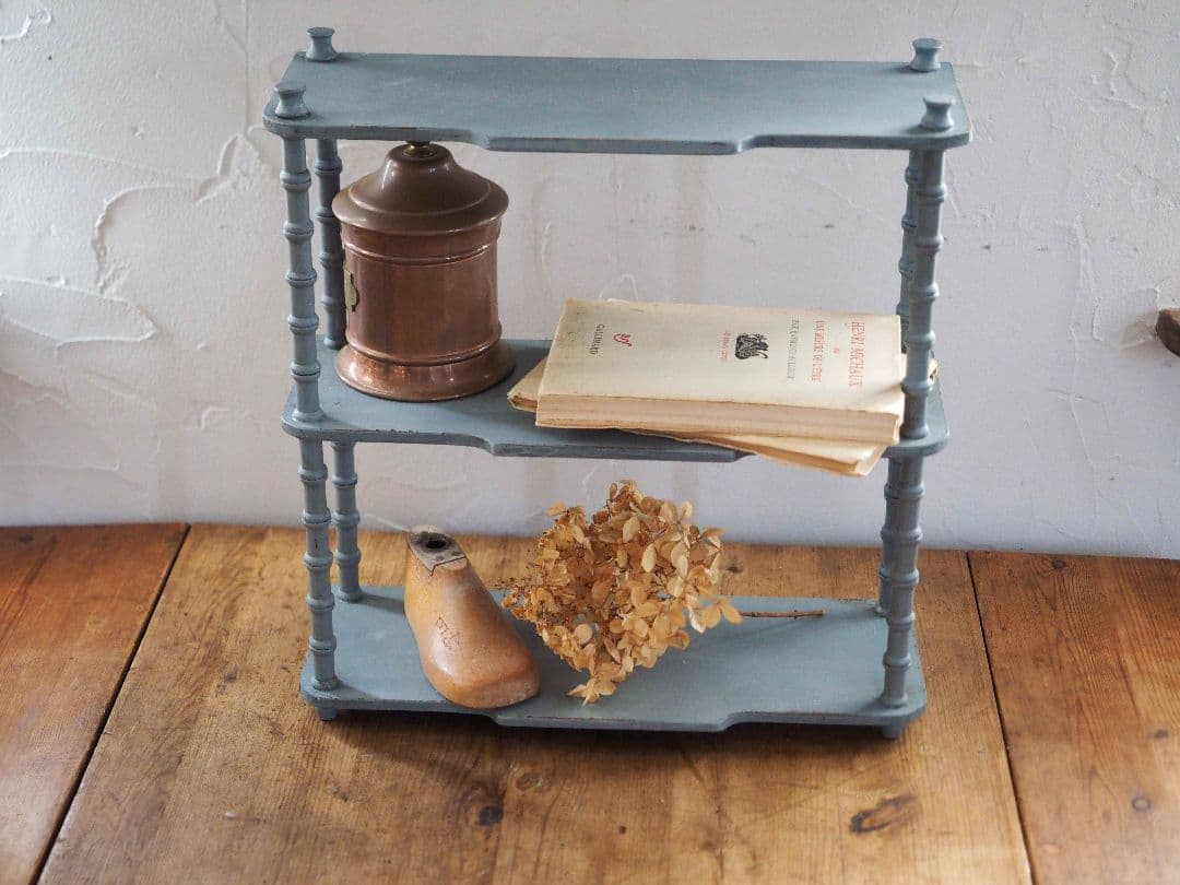 フランス　アンティーク　棚　シェルフ　小さな棚　シャビー　ビンテージ イギリスとフランスのアンティークキャビネット・シェルフの通販