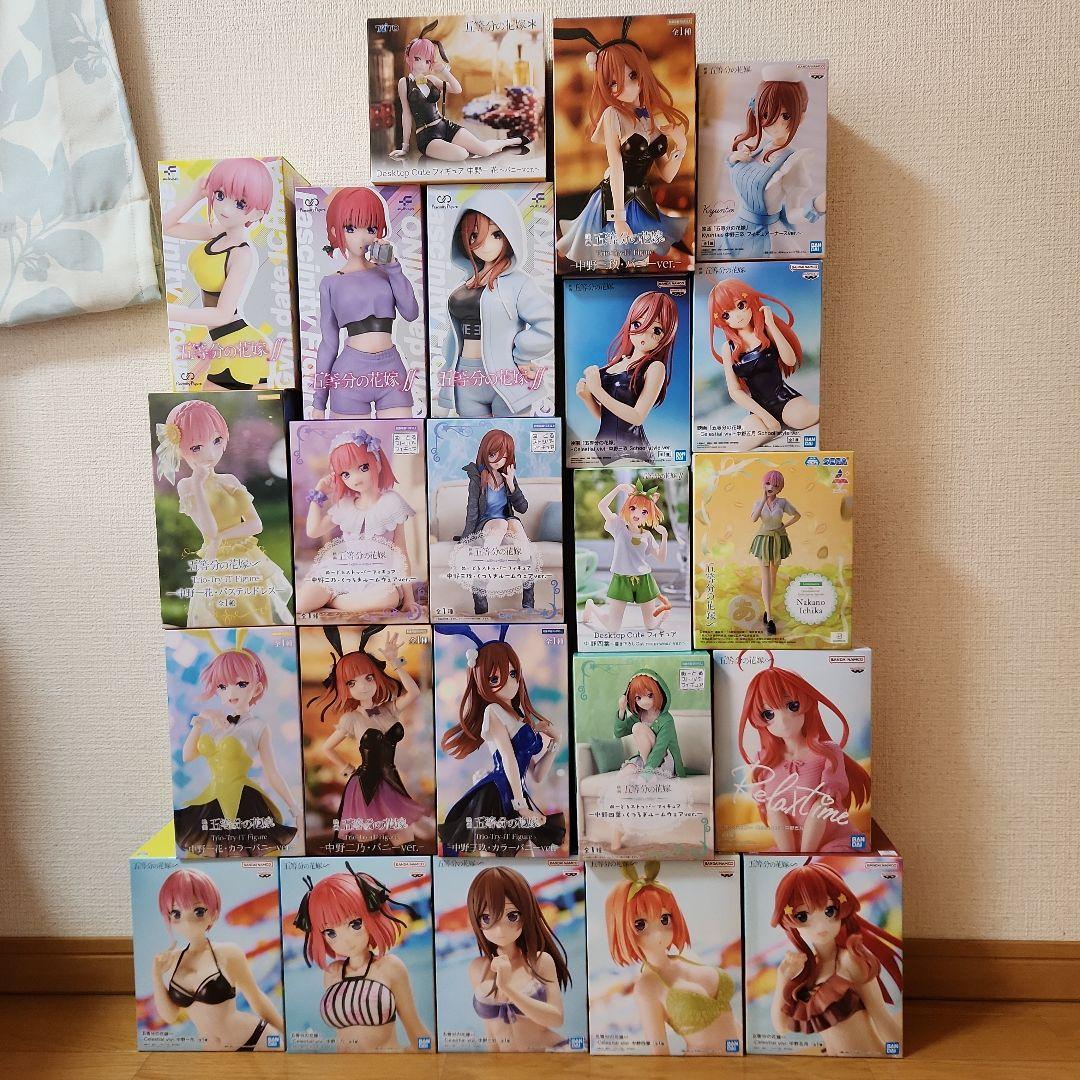 五等分の花嫁フィギュアまとめ売り23体セット 映画「五等分の花嫁」五つ子を飾りやすいサイズで♪ “POP UP PARADE