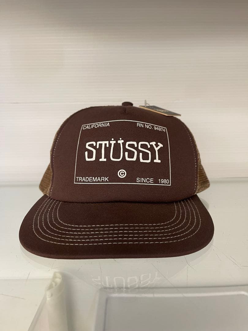 STÜSSY ブラウン ビンテージ　メッシュキャップ新品、送料込み！ 楽天市場】ステューシー STUSSY キャップ 帽子 MD Big Stock Mesh Cap