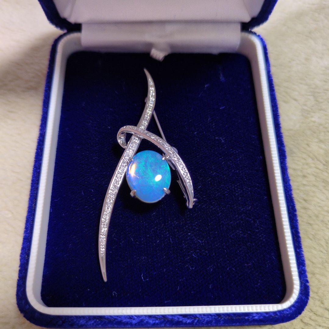 ブローチ ヴィクトリアン シルバー キャッツアイ 蠅 ブローチ（Victorian Silver