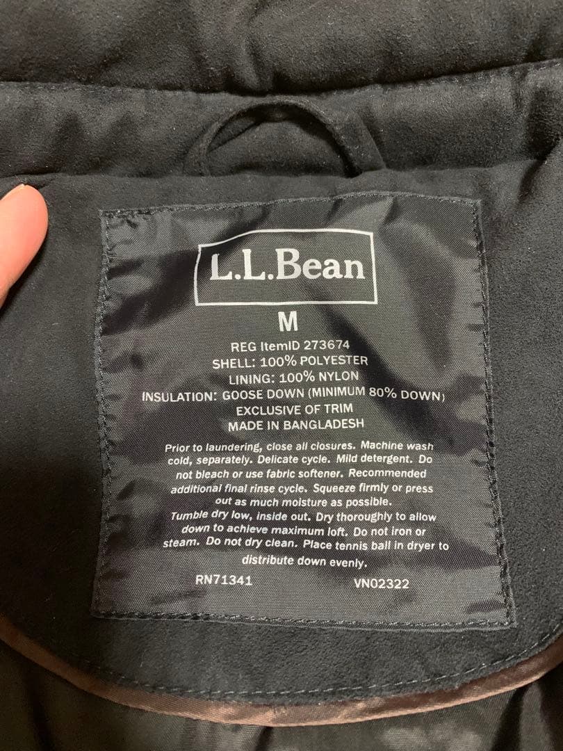 【希少】L.L.Bean エルエルビーンダウンジャケットブラックMサイズLサイズ
