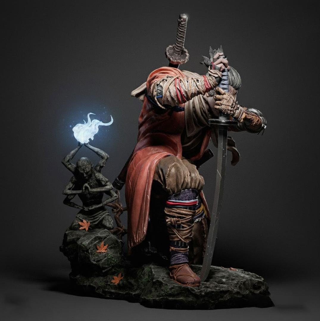 1/6 未塗装未組立 フィギュア ガレージキット SEKIRO SEKIRO 狼 1/10