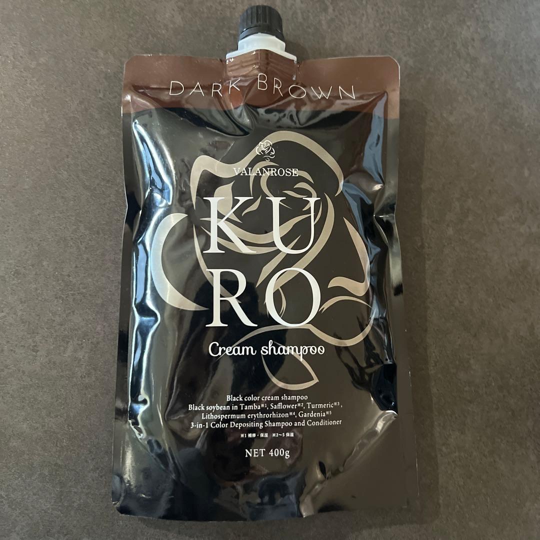 VALANROSE KURO ダークブラウン クリームシャンプー 400g ② - メルカリ