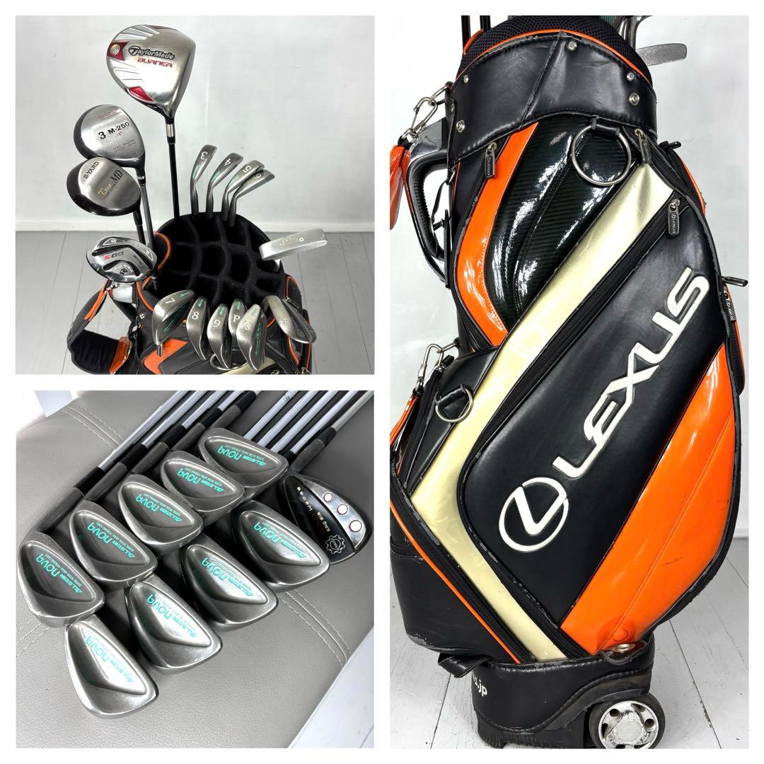 本格派 メンズゴルフクラブ 15本 フルセット テーラーメイド ゴルフセット 超本格派 テーラーメイドメンズゴルフクラブセット 12本セット 【h015